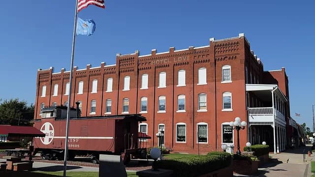 Historic Hotel Love on Main Street in downtown Purcell, Oklahoma