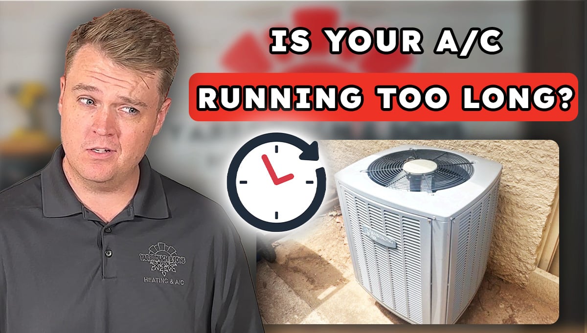Yarbrough & Sons technician explaining when an AC running constantly is normal in Oklahoma summer heat
